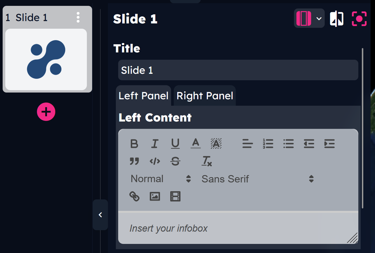 Left-Right layout